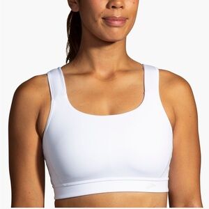 BROOKS drive convertible 2.0 sports bra white high support running NWT size 38C